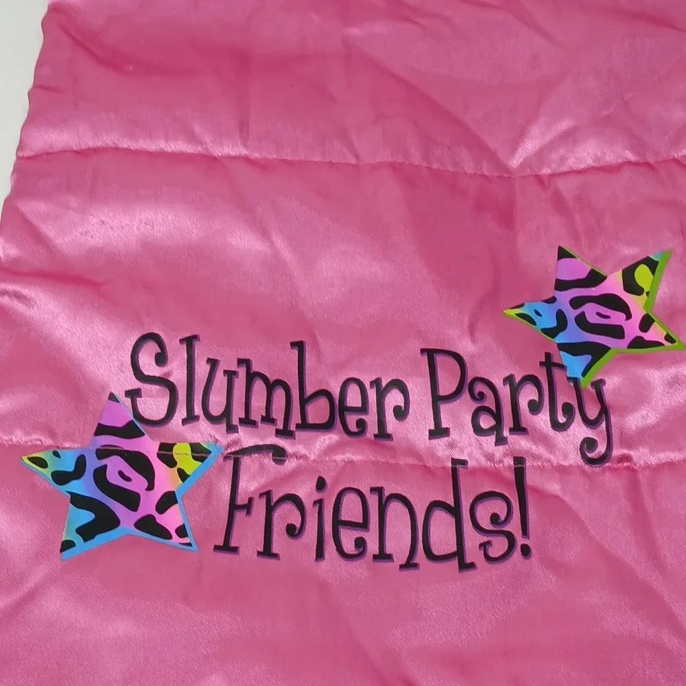 Build A‎ Bear Workshop Slumber Party Satin Pink Reversible Leopard Sleeping Bag
